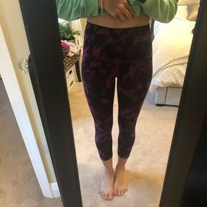 lululemon wunder under crops high rise